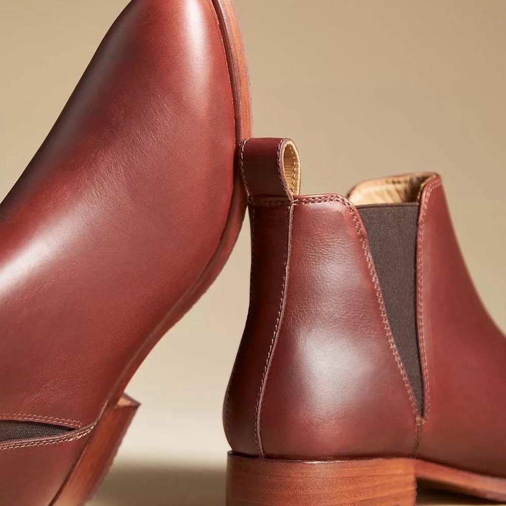 Nisolo Eva Everyday Boots Brown Leather Size 7 NWT No Box - Picture 2 of 3